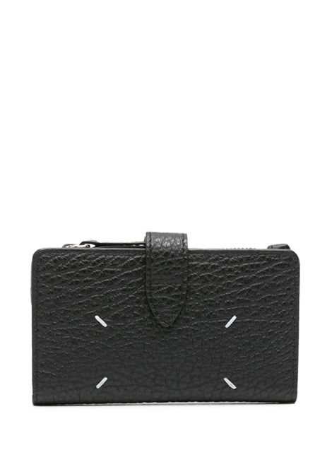 portafoglio four stitches zip unisex nero MAISON MARGIELA | SA1VX0019 P4455T8013